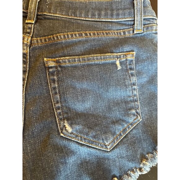 LAgence Womens Denim Cutoff Shorts Size 24 With Frayed Hem & Pockets - Picture 4 of 5